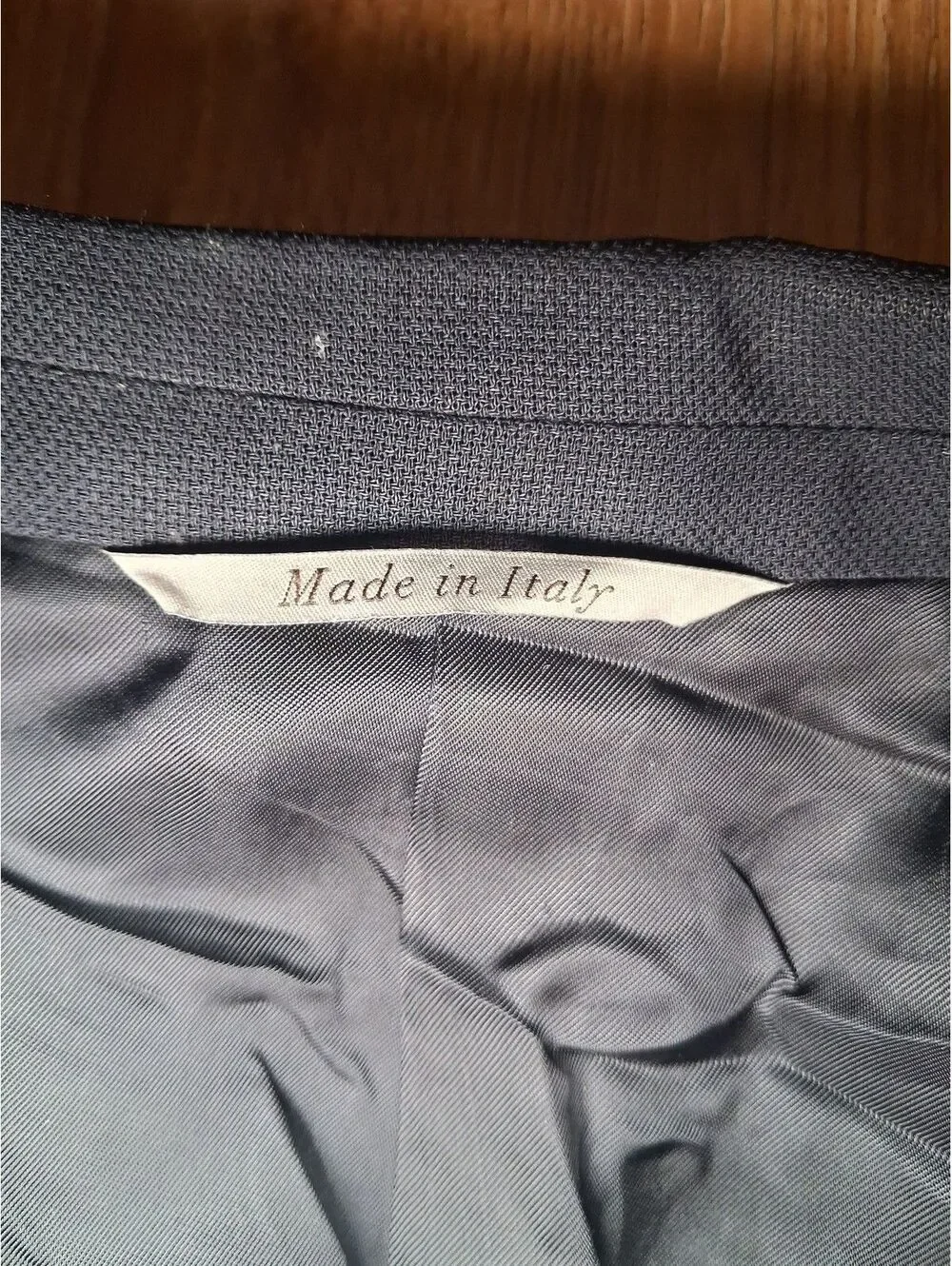 Canali Sport Coat 40R Navy Wool Made in Italy Double Vented